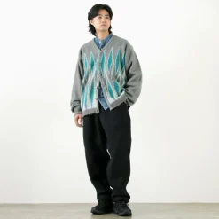 TOWN CRAFT / Vintage Pattern Shaggy Cardigan