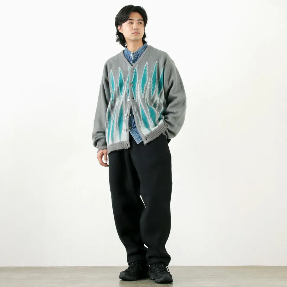 TOWN CRAFT / Vintage Pattern Shaggy Cardigan