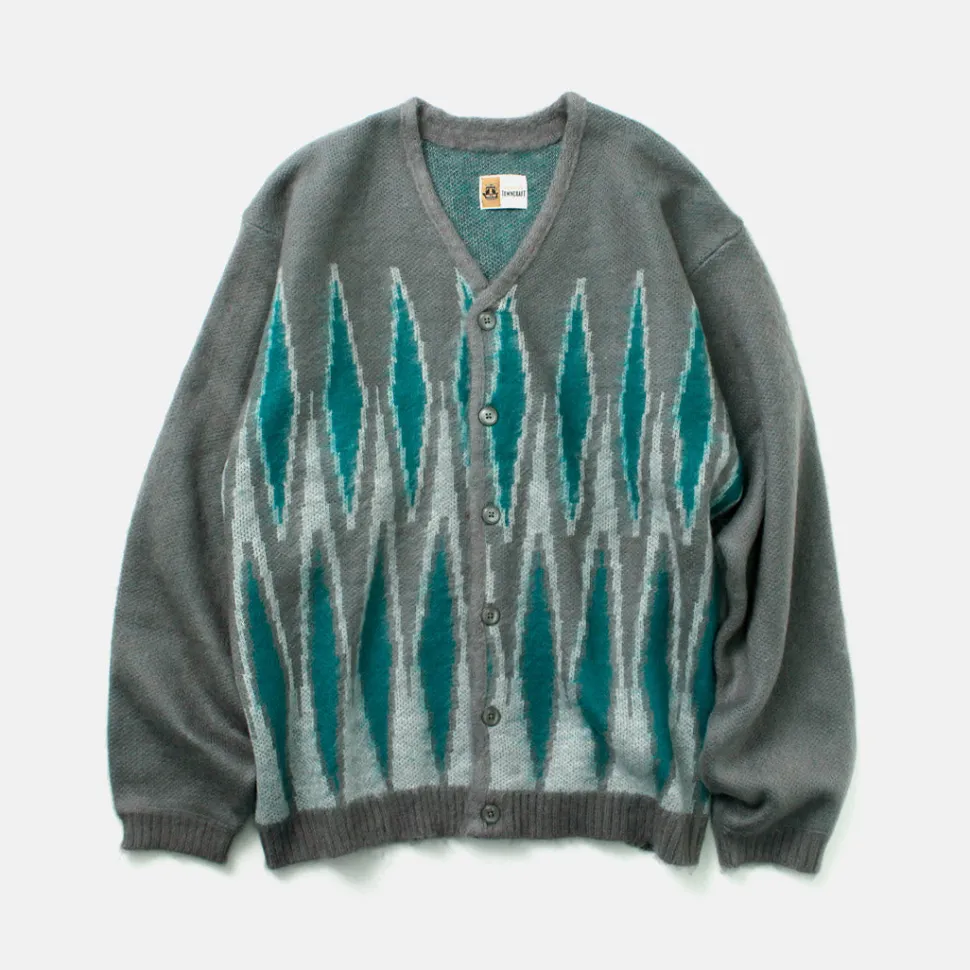 TOWN CRAFT / Vintage Pattern Shaggy Cardigan