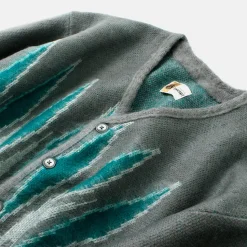 TOWN CRAFT / Vintage Pattern Shaggy Cardigan