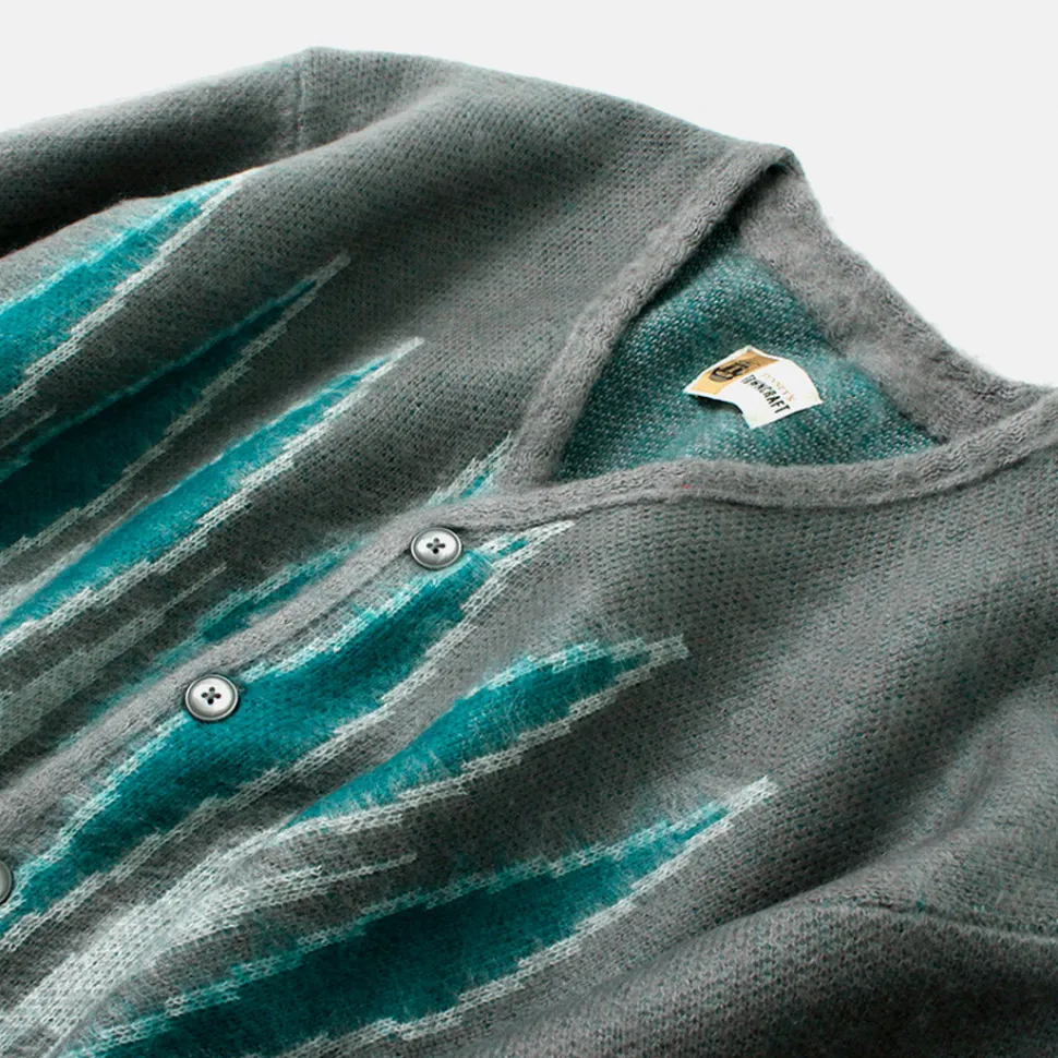 TOWN CRAFT / Vintage Pattern Shaggy Cardigan