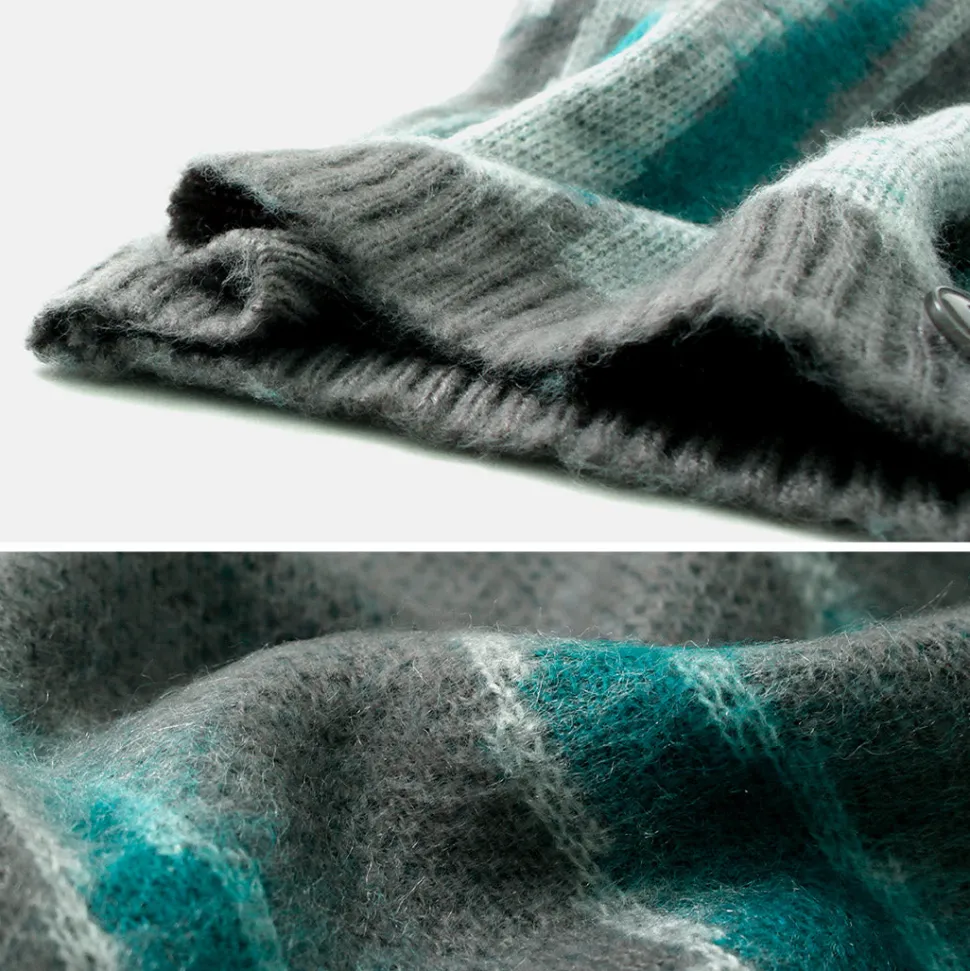 TOWN CRAFT / Vintage Pattern Shaggy Cardigan