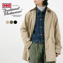 TRADITIONAL WEATHERWEAR / High Density Fabric Corduroy Collar Coat