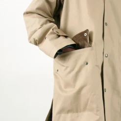 TRADITIONAL WEATHERWEAR / High Density Fabric Corduroy Collar Coat