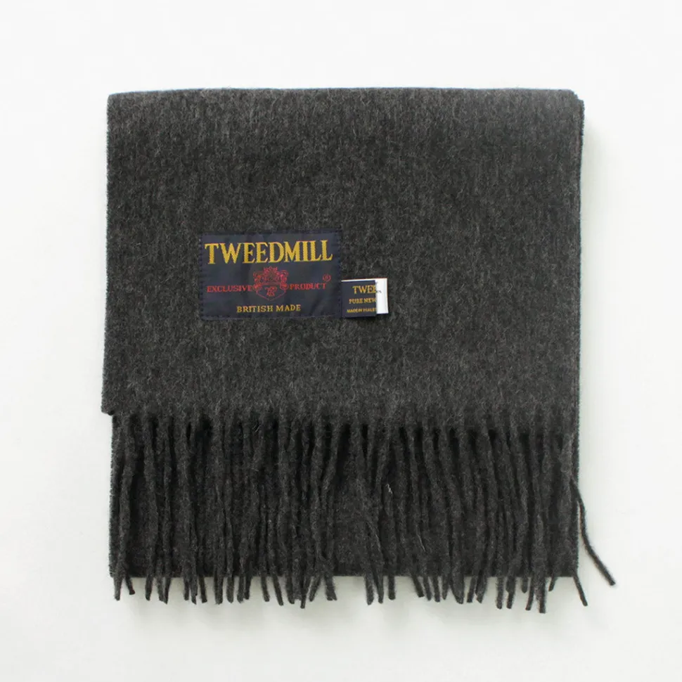 TWEED MILL / Lamb Wool Scarf Solid