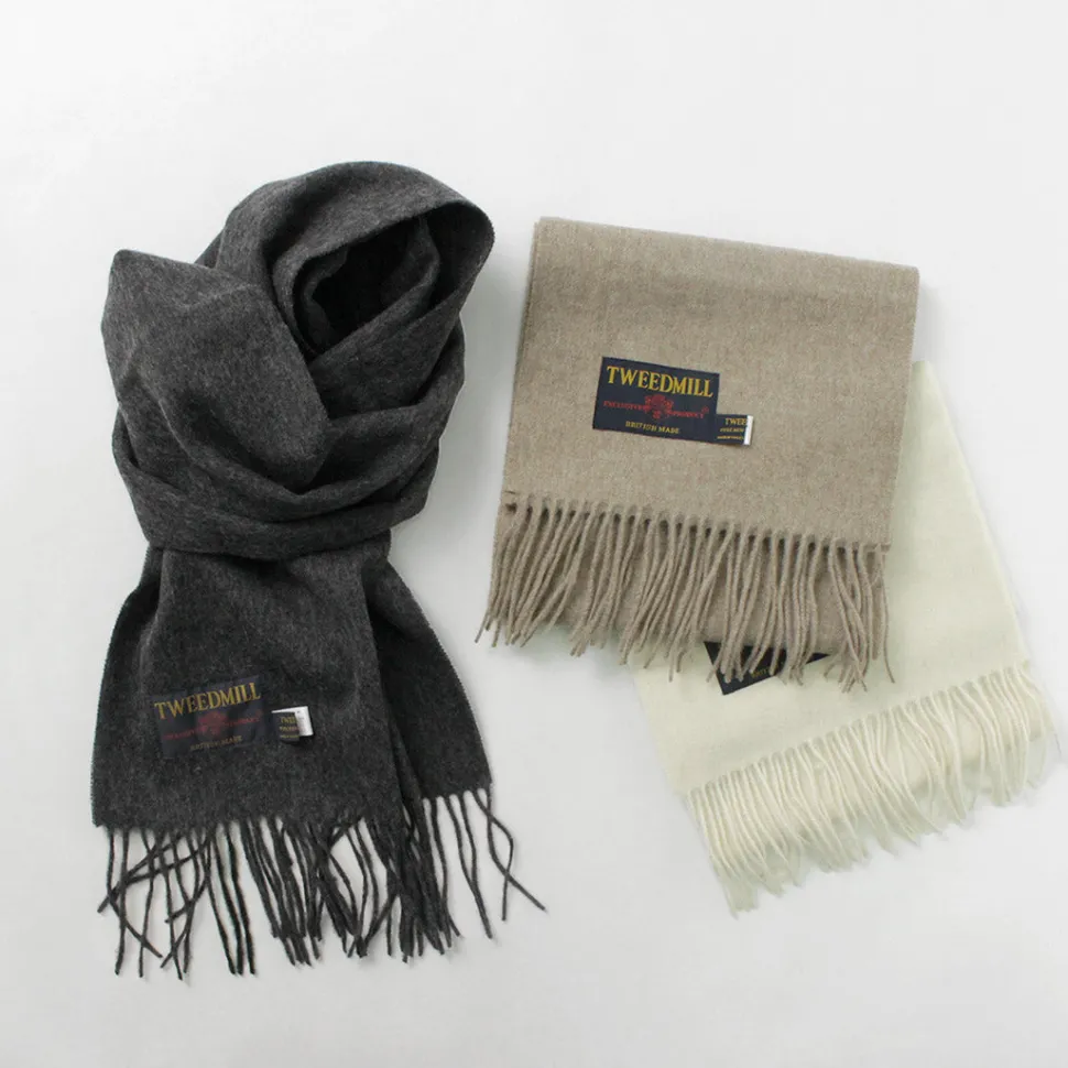 TWEED MILL / Lamb Wool Scarf Solid