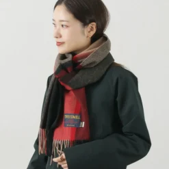 TWEED MILL / Lambs Wool Plaid Scarf