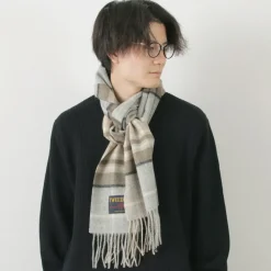 TWEED MILL / Lambs Wool Plaid Scarf