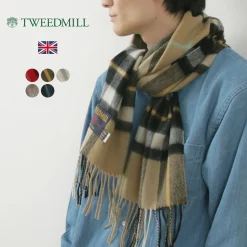 TWEED MILL / Lambs Wool Plaid Scarf