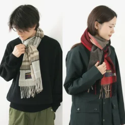 TWEED MILL / Lambs Wool Plaid Scarf