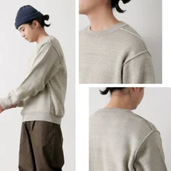 UNDYED / Knit Double Face Trim Crew Colored Organic Cotton