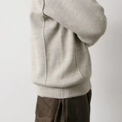 UNDYED / Knit Double Face Trim Crew Colored Organic Cotton