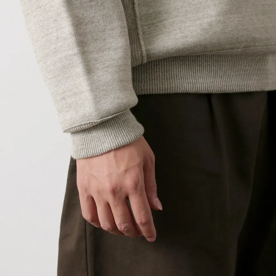 UNDYED / Knit Double Face Trim Crew Colored Organic Cotton