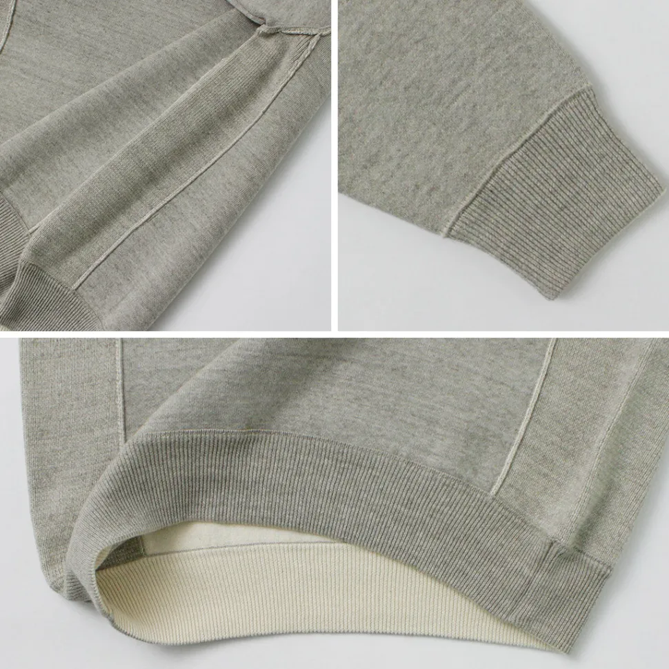UNDYED / Knit Double Face Trim Crew Colored Organic Cotton