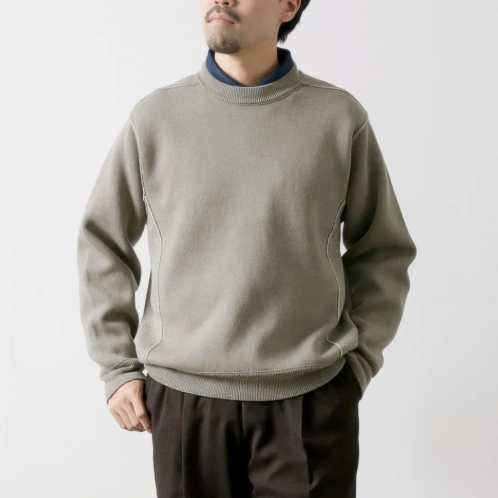 UNDYED / Knit Double Face Trim Crew Colored Organic Cotton