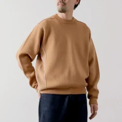 UNDYED / Knit Double Face Trim Crew Colored Organic Cotton