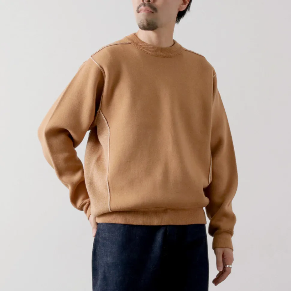 UNDYED / Knit Double Face Trim Crew Colored Organic Cotton