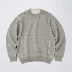 UNDYED / Knit Double Face Trim Crew Colored Organic Cotton