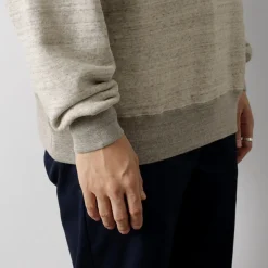 UNDYED / Lined Crew Neck Sweatshirt Colored Organic Cotton