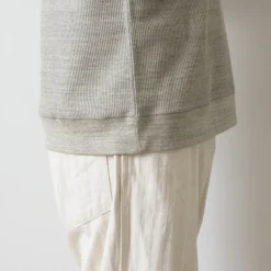 UNDYED / Waffle Sweatshirt Colored Organic Cotton