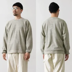 UNDYED / Waffle Sweatshirt Colored Organic Cotton