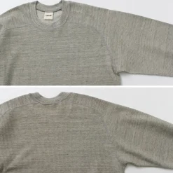UNDYED / Waffle Sweatshirt Colored Organic Cotton