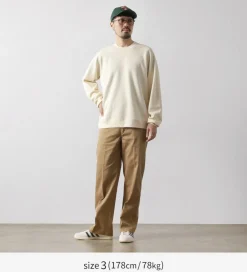 UNDYED / Waffle Sweatshirt Colored Organic Cotton