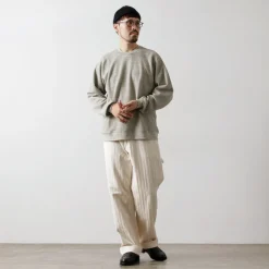 UNDYED / Waffle Sweatshirt Colored Organic Cotton