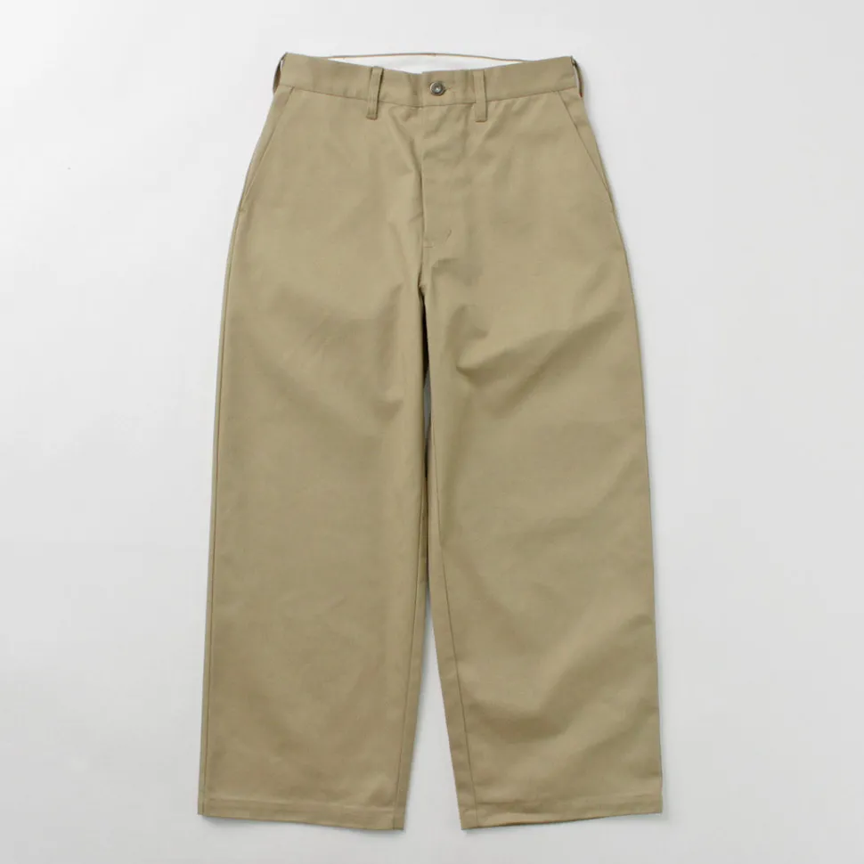 UNIVERSAL OVERALL / Heritage T/C Volume Trousers STONE CARVERE