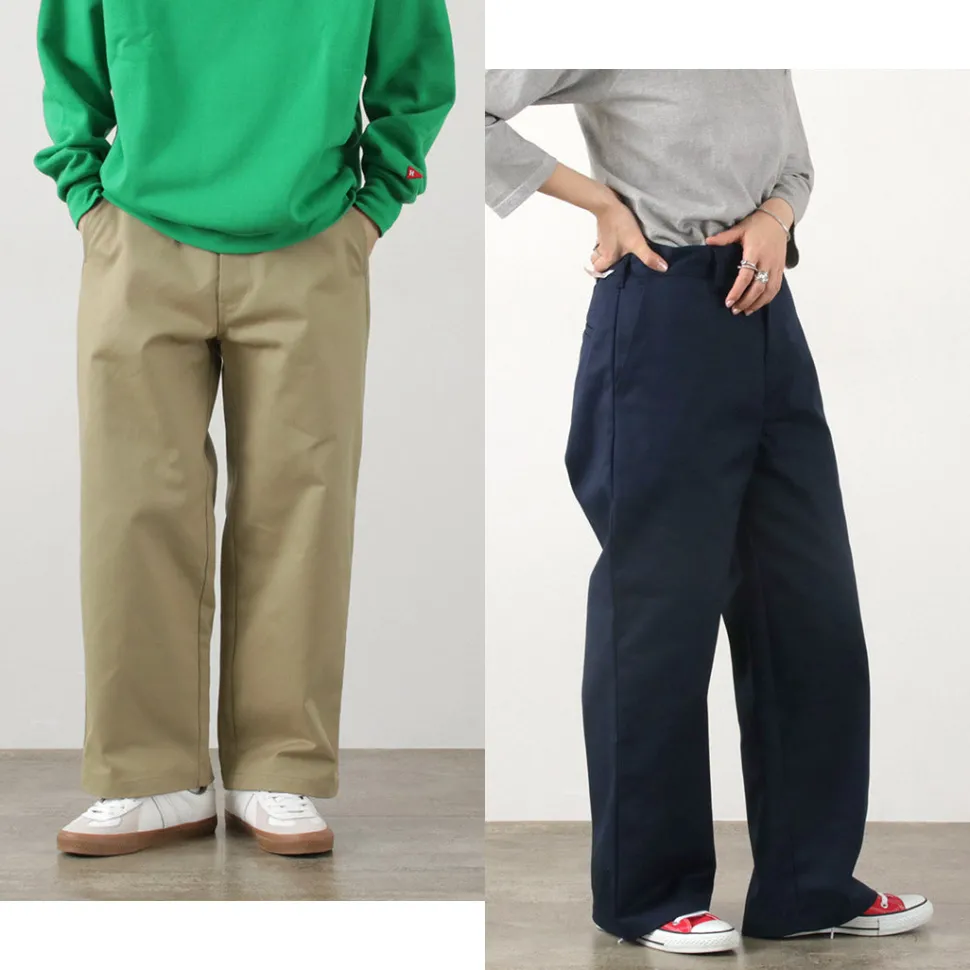 UNIVERSAL OVERALL / Heritage T/C Volume Trousers STONE CARVERE