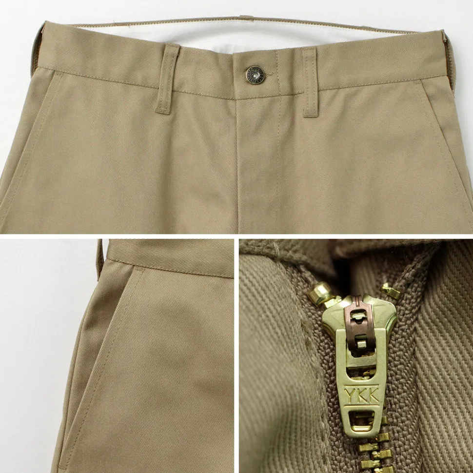 UNIVERSAL OVERALL / Heritage T/C Volume Trousers STONE CARVERE