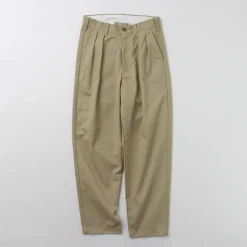 UNIVERSAL OVERALL / Heritage T/C Relaxed 2-Tuck Trousers STONE CARVER