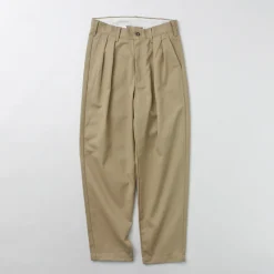 UNIVERSAL OVERALL / Heritage T/C Relaxed 2-Tuck Trousers STONE CARVER
