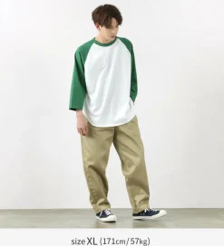 WALLA WALLA SPORT / 7/10 Sleeve 2 Tone Baseball T-Shirt