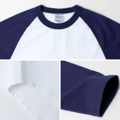 WALLA WALLA SPORT / 7/10 Sleeve 2 Tone Baseball T-Shirt