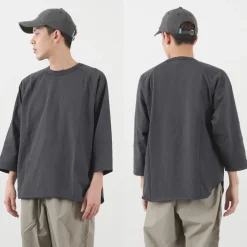 WALLA WALLA SPORT / Three quarter sleeves Baseball T-Shirt Solid