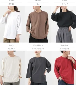 WALLA WALLA SPORT / Three quarter sleeves Baseball T-Shirt Solid