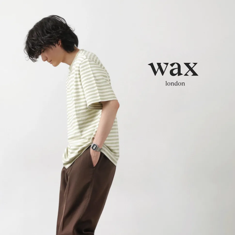 WAX LONDON / Dean Short Sleeve Striped T-Shirt Jolt Stripe