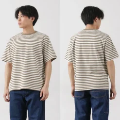 WAX LONDON / Dean Short Sleeve Striped T-Shirt Jolt Stripe