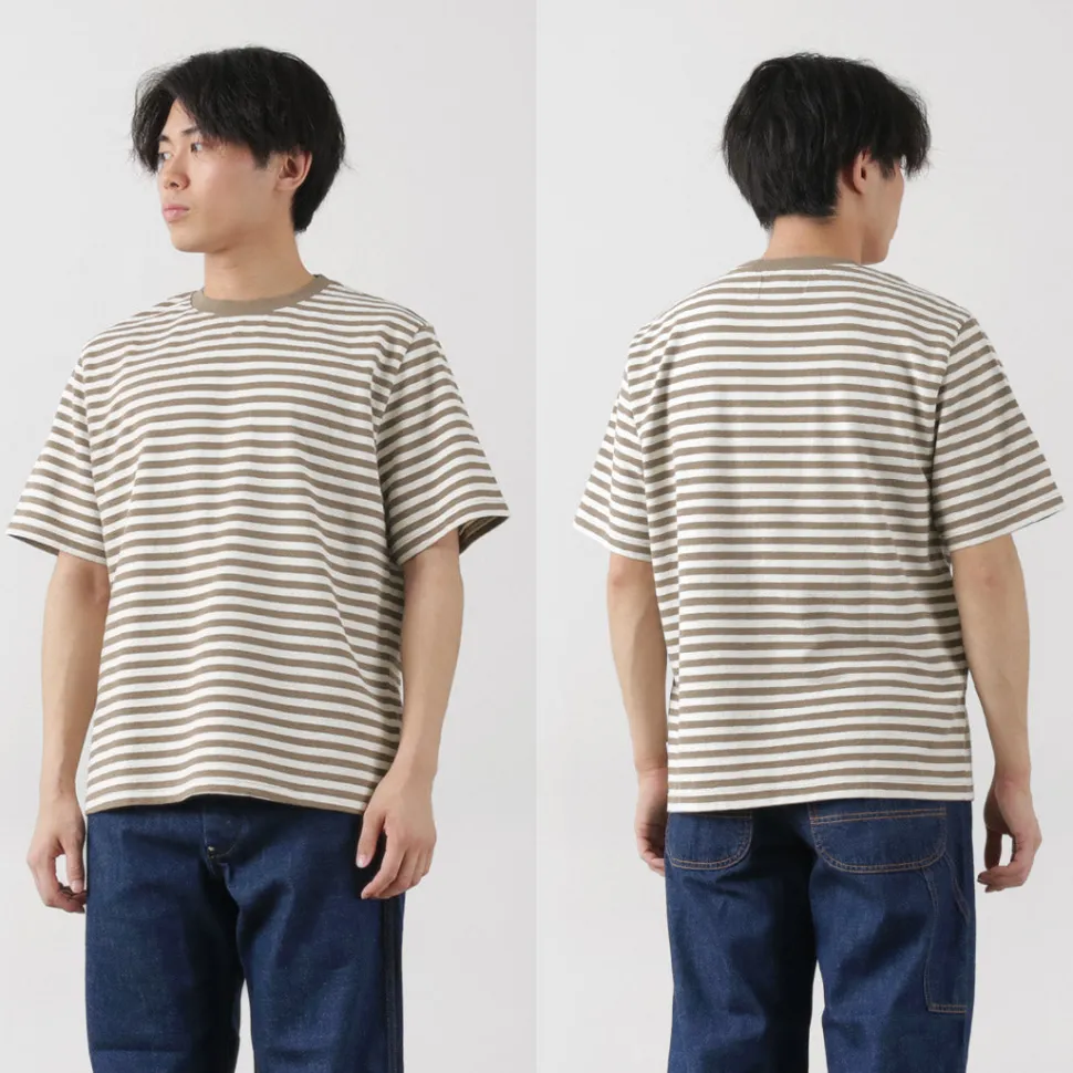 WAX LONDON / Dean Short Sleeve Striped T-Shirt Jolt Stripe