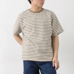 WAX LONDON / Dean Short Sleeve Striped T-Shirt Jolt Stripe