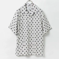 WAX LONDON / Didcot Short Sleeve Shirt Ditsy Tile
