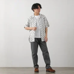 WAX LONDON / Didcot Short Sleeve Shirt Ditsy Tile