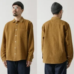 WAX LONDON / sherry-shirt seersucker cord