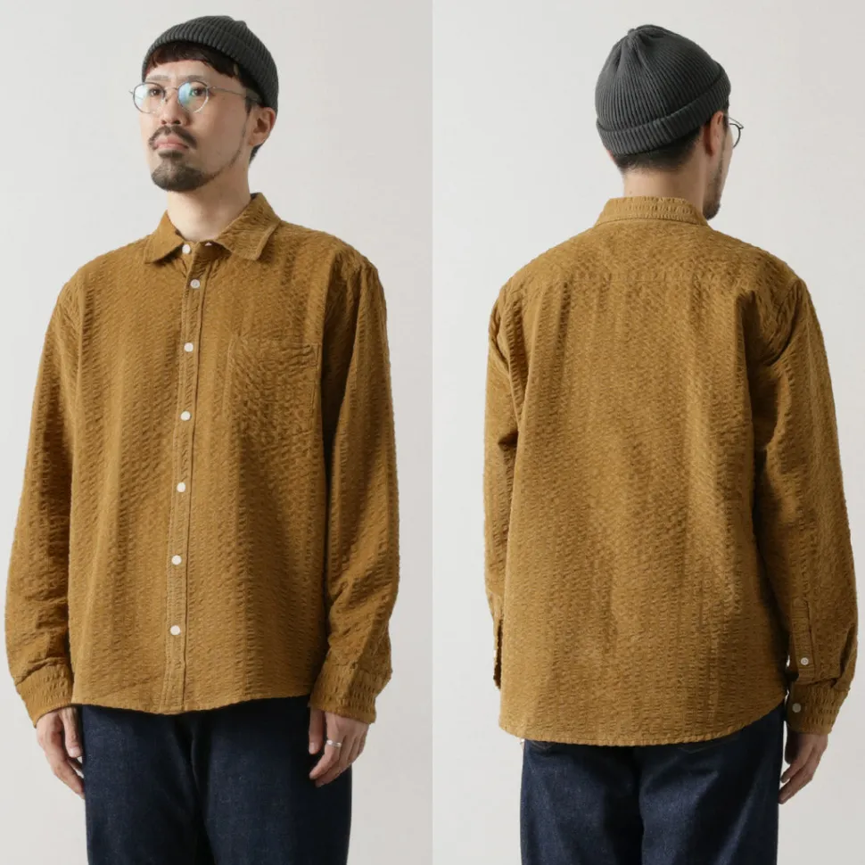 WAX LONDON / sherry-shirt seersucker cord