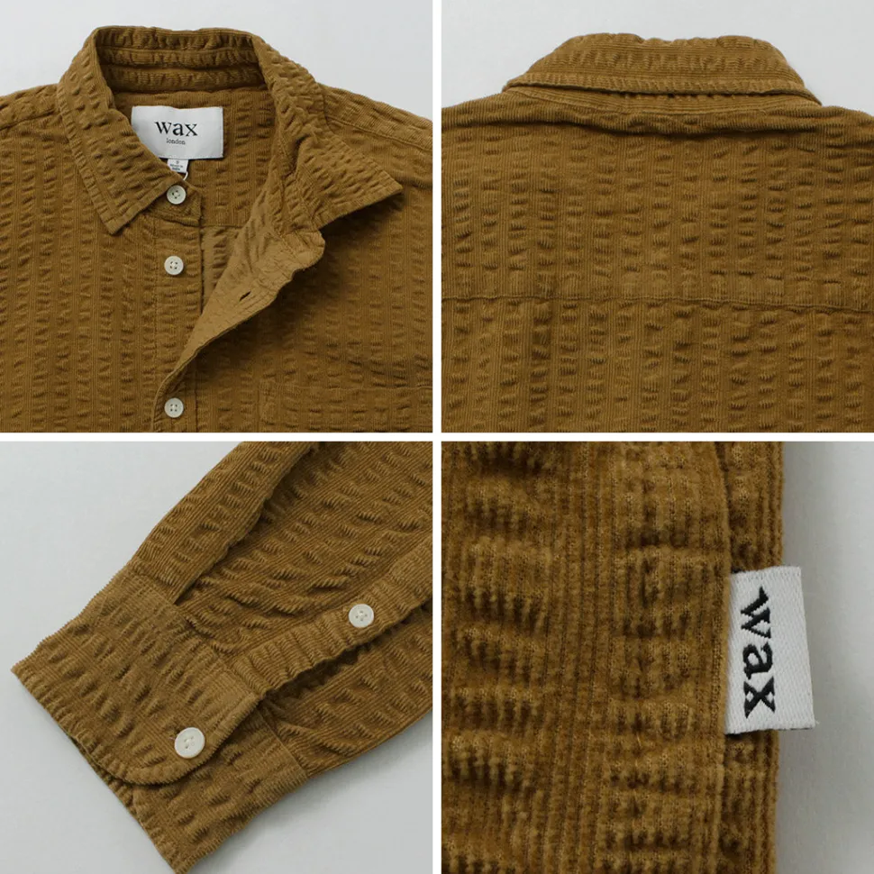 WAX LONDON / sherry-shirt seersucker cord