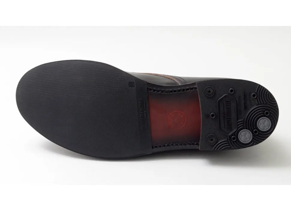 WHEELROBE / 15078 Heavy Stitching Moc Toe Leather Shoes