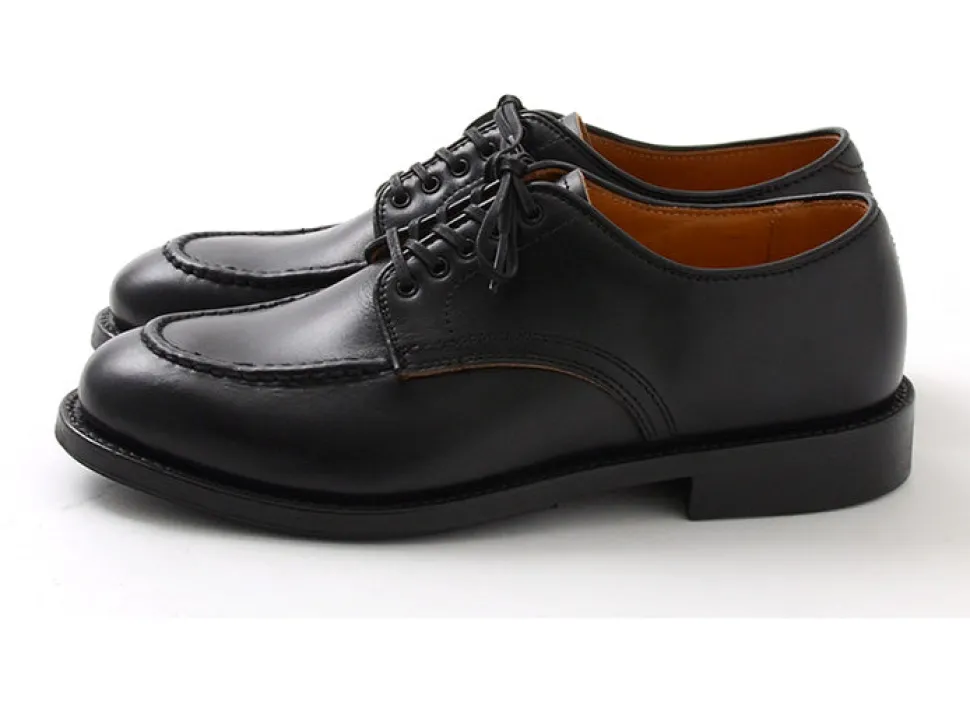 WHEELROBE / 15078 Heavy Stitching Moc Toe Leather Shoes