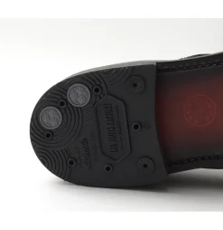 WHEELROBE / 15078 Heavy Stitching Moc Toe Leather Shoes