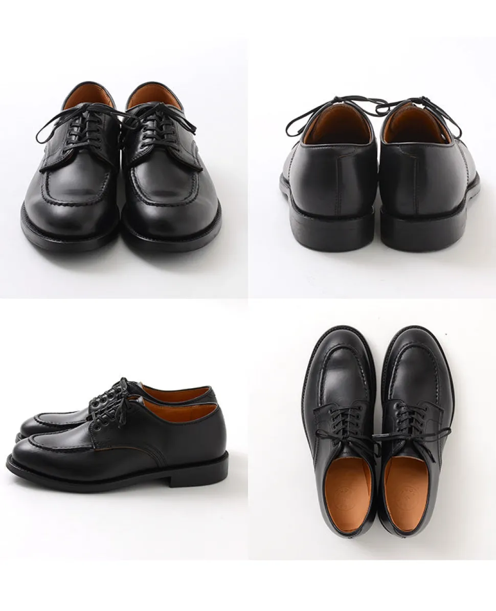 WHEELROBE / 15078 Heavy Stitching Moc Toe Leather Shoes
